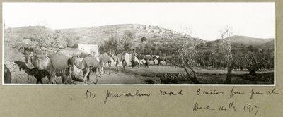 On Jerusalem Road, 8 Miles from Jerusalem, 14th December 1917 by Capt. Arthur Rhodes